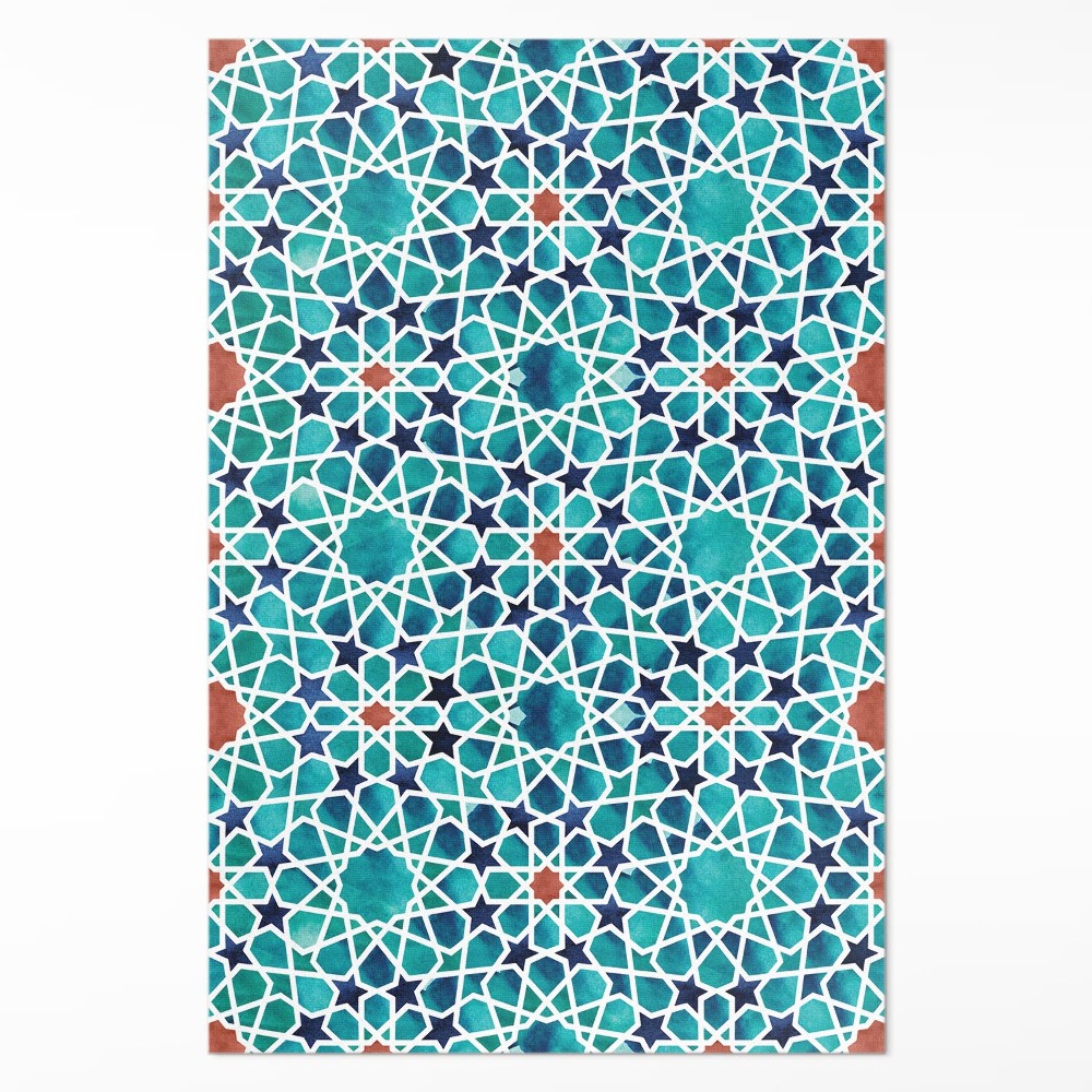 Mosható futószőnyeg Gyönyörű mozaik csillagokkal