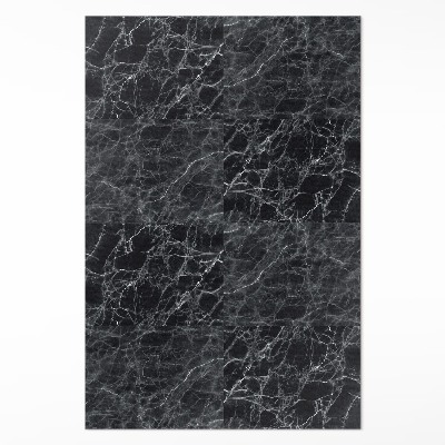Műanyag szőnyeg Sötét márvány kőlapok