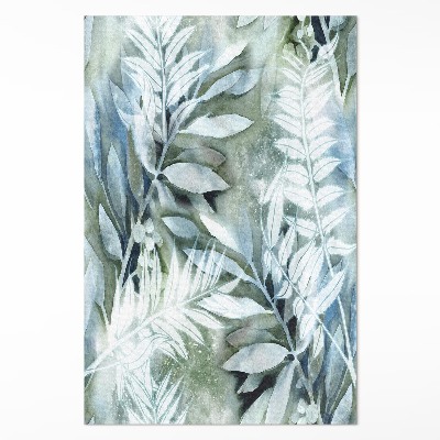 Mosható futószőnyeg Akvarell levelek finom ágak