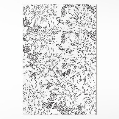 Pvc szőnyeg Vázlat virágok stílusos rét