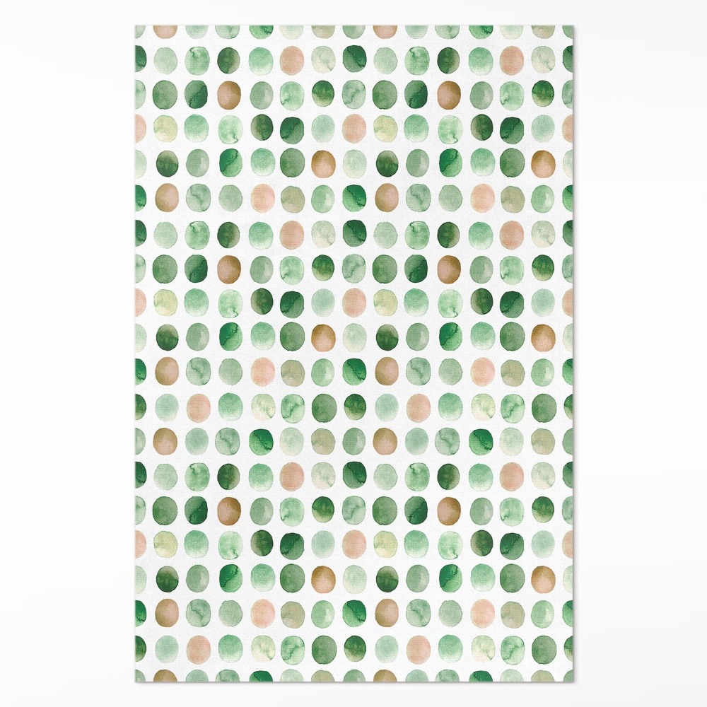 Pvc szőnyeg Akvarell pöttyök festett boho körök