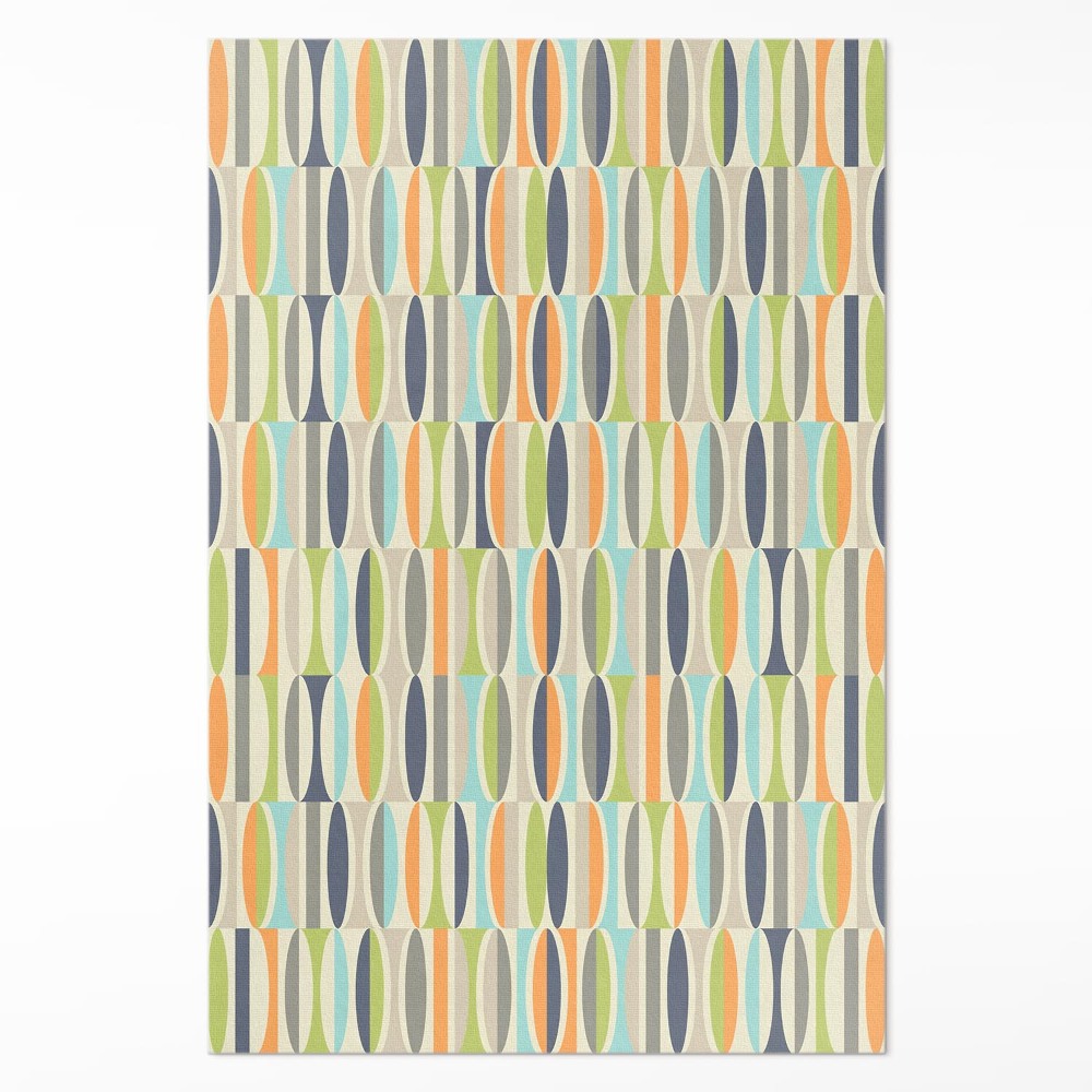 Pvc futószőnyeg Absztrakt ellipszisek retro stílusban