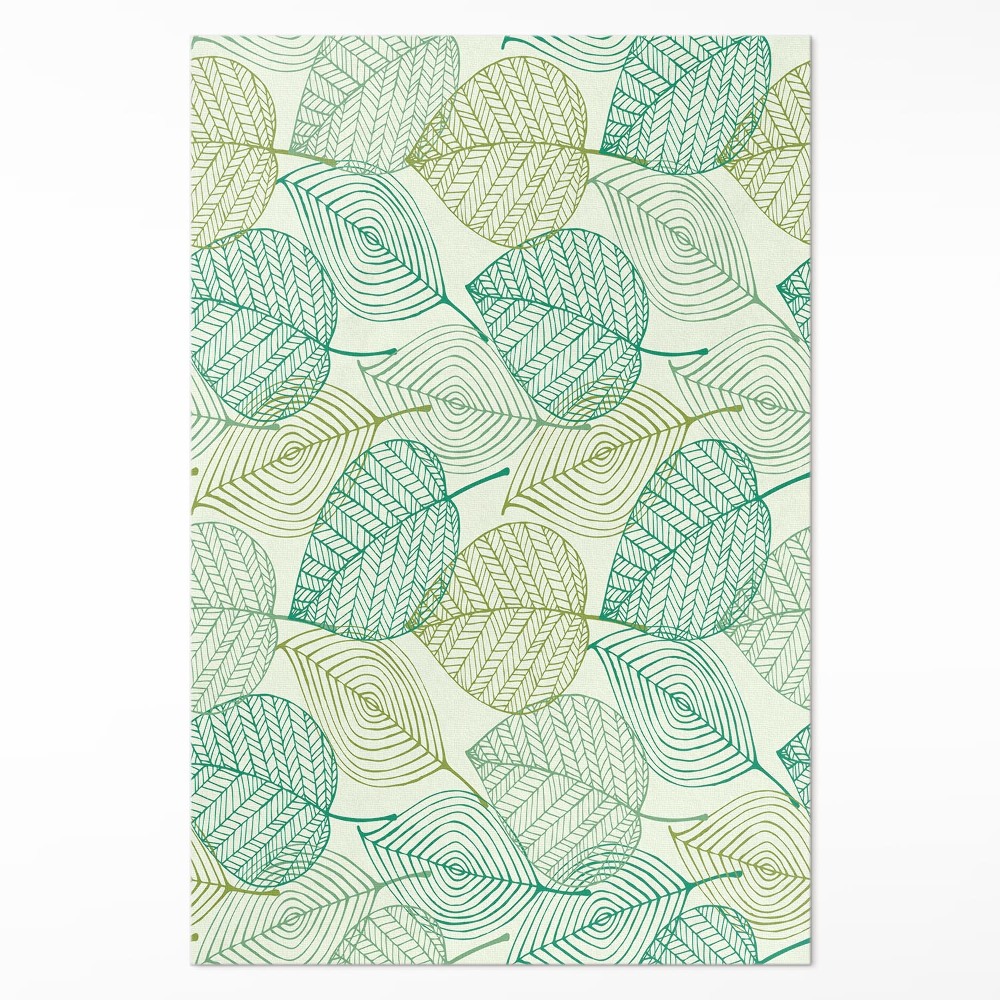 Mosható futószőnyeg Lineáris levelek kompozíciója természet