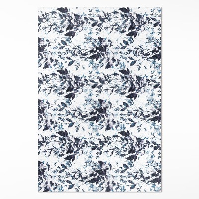 Mosható futószőnyeg Indigókék akvarell szőlőlevelek