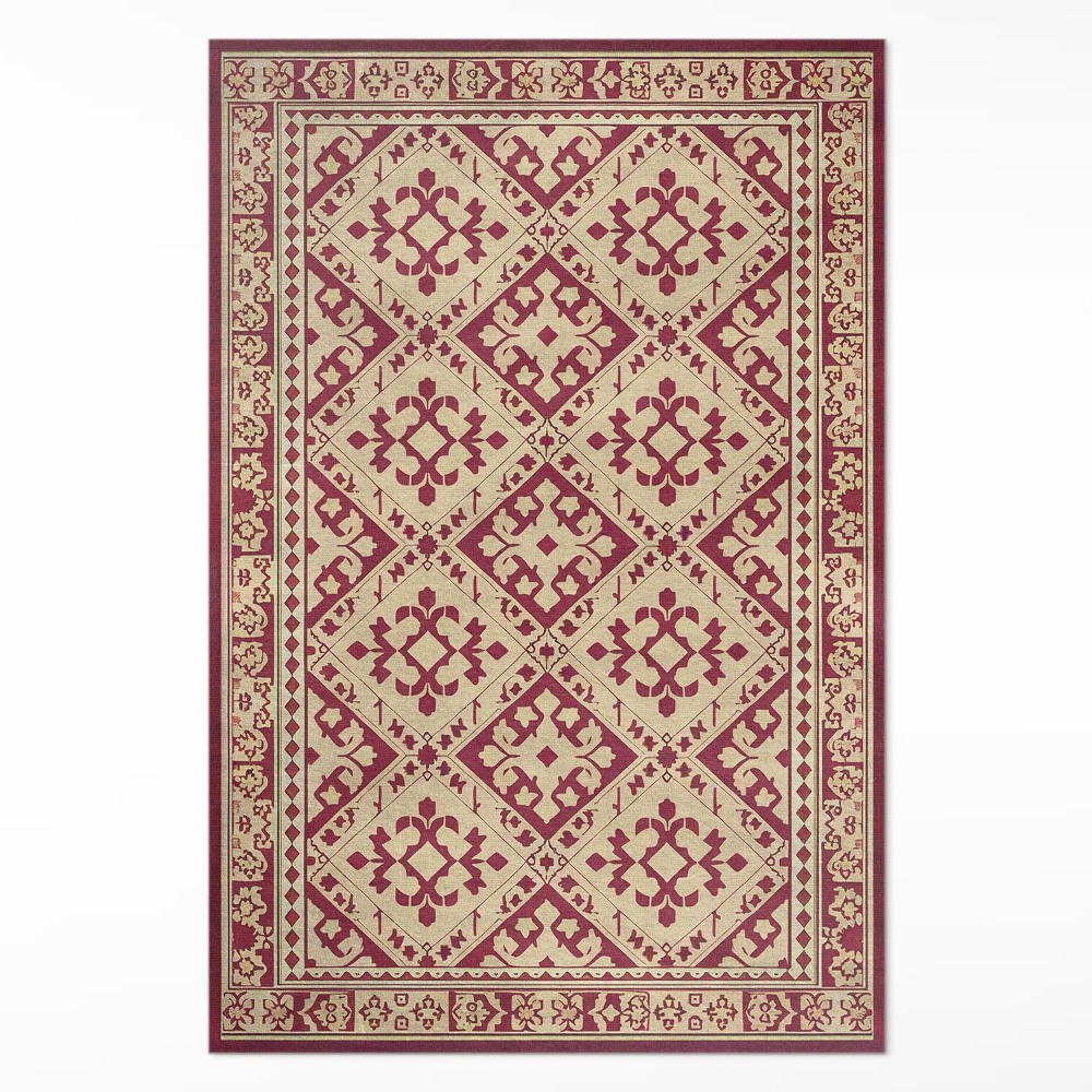 Mosható futószőnyeg Szabályos minta régi vintage stílusban