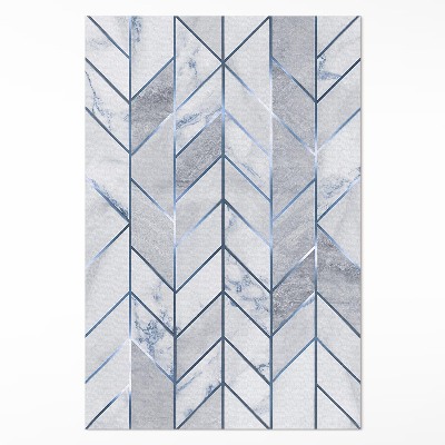 Műanyag szőnyeg Geometrikus vonalak fény csillogás márvány