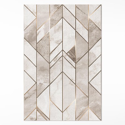 Pvc szőnyeg Szabályos vonalak márvány csillogó kövön