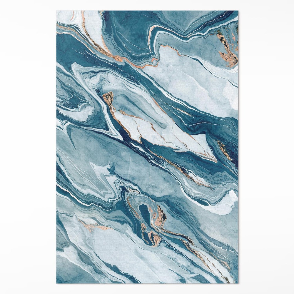 Pvc szőnyeg Kék kő absztrakt glamour márvány