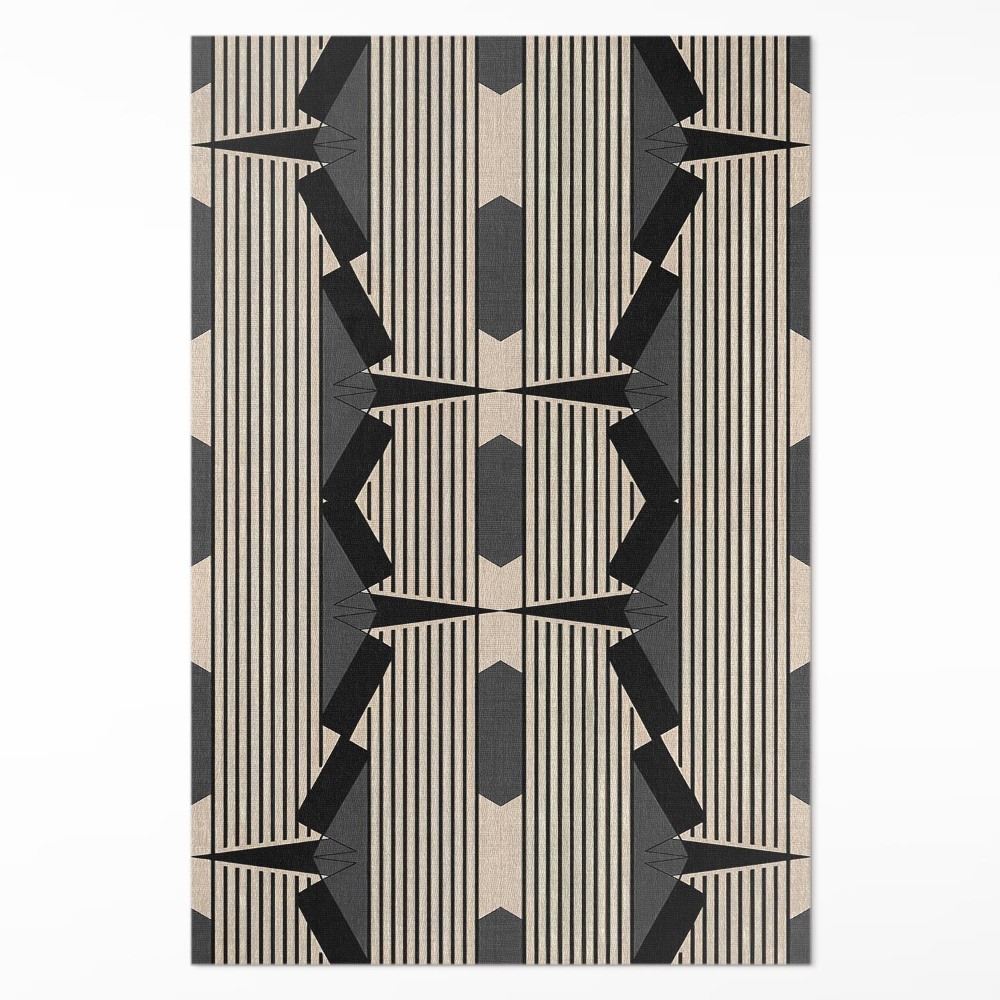 Mosható futószőnyeg Lineáris kompozíció vintage stílusban