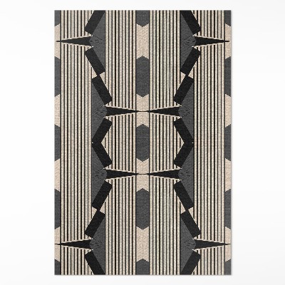 Mosható futószőnyeg Lineáris kompozíció vintage stílusban