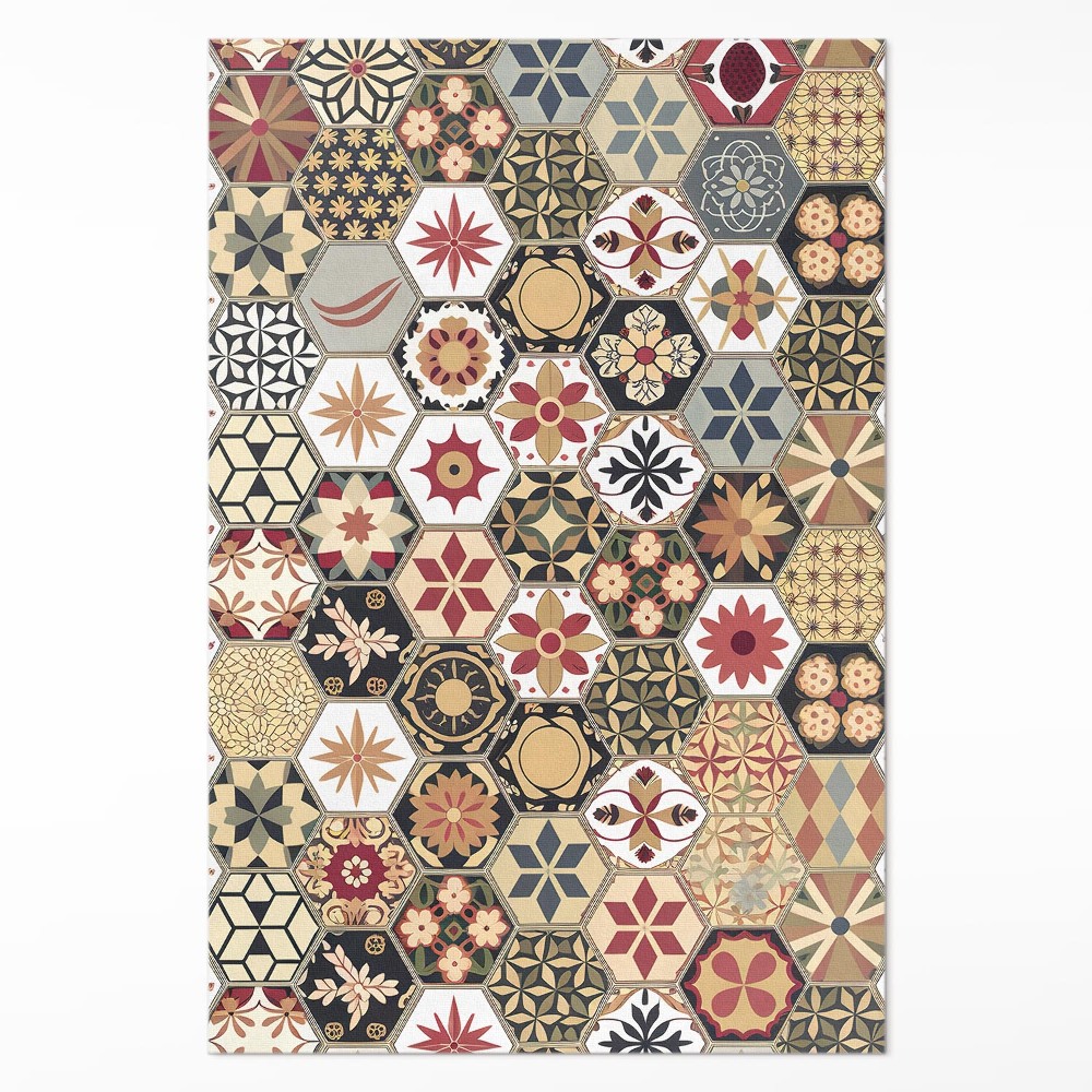 Műanyag szőnyeg Dekoratív vintage mozaik