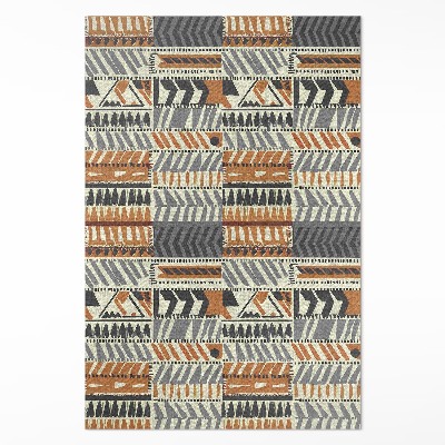 Pvc futószőnyeg Boho lineáris absztrakt indiai stílus