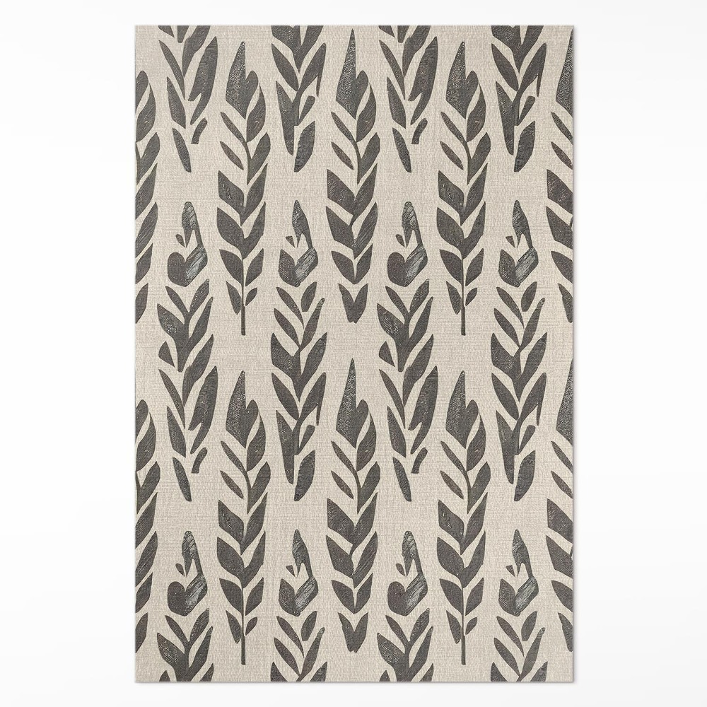 Műanyag szőnyeg Boho festett levelek vintage stílusban