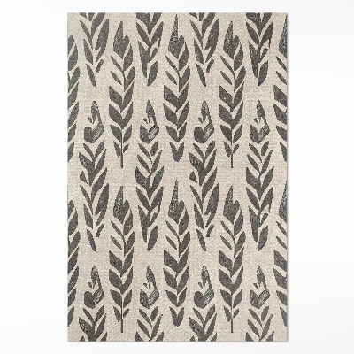 Műanyag szőnyeg Boho festett levelek vintage stílusban