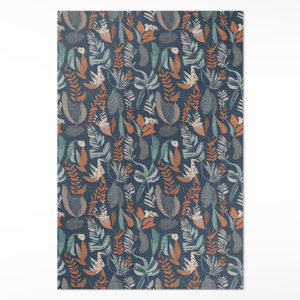 Pvc szőnyeg Virágos rét boho stílusban