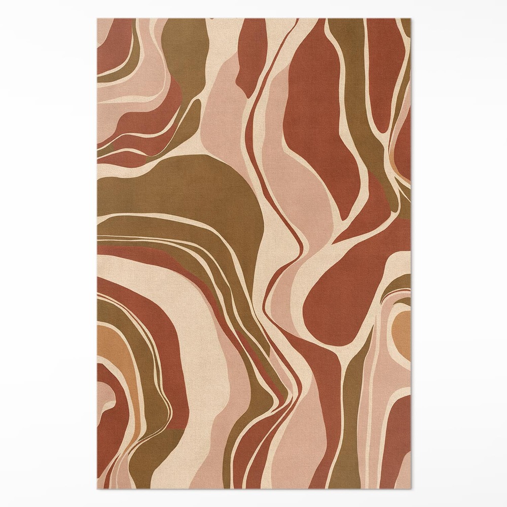 Pvc szőnyeg Absztrakt foltok boho színekben