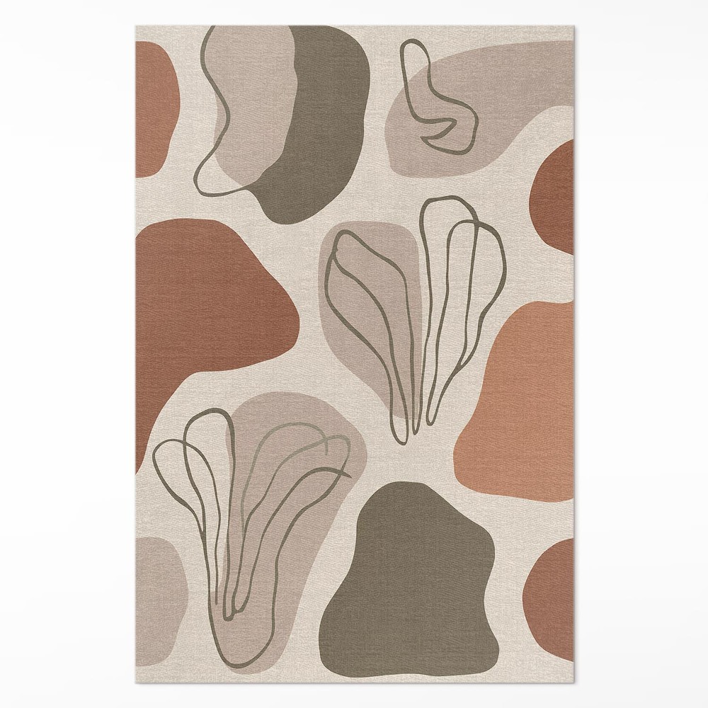 Pvc szőnyeg Szabálytalan absztrakt boho foltok