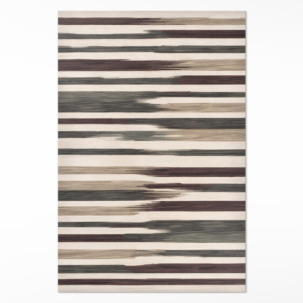 Pvc futószőnyeg festett boho csíkok pasztell színekben