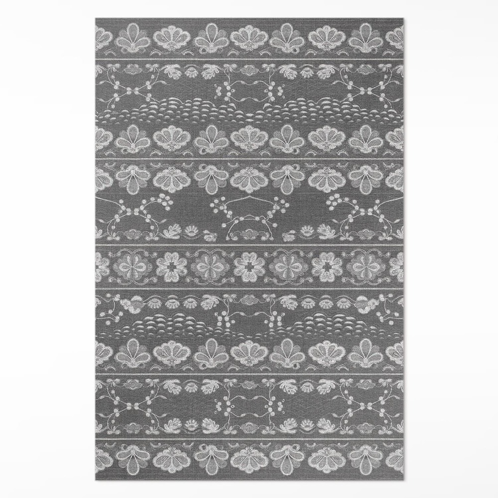 Műanyag szőnyeg Kerti jelenetek virágmintákban