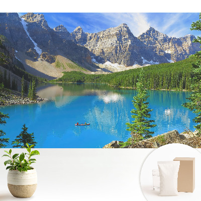 Dekor tapéta Hegyek, tó, zöld növényzet, harmónia