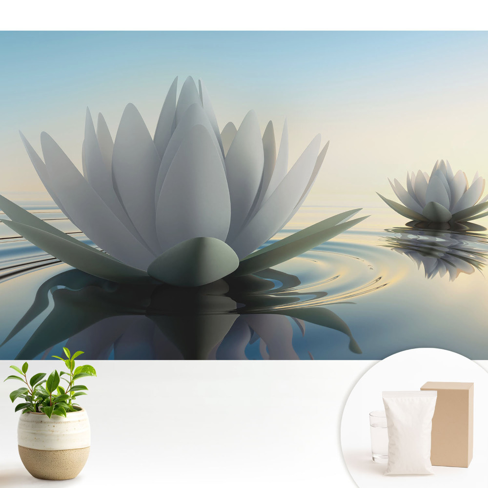 Dekor tapéta Finom tavirózsák vízi harmóniája