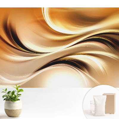 Modern tapéta Dinamikus absztrakció, tele meleg tónusokkal