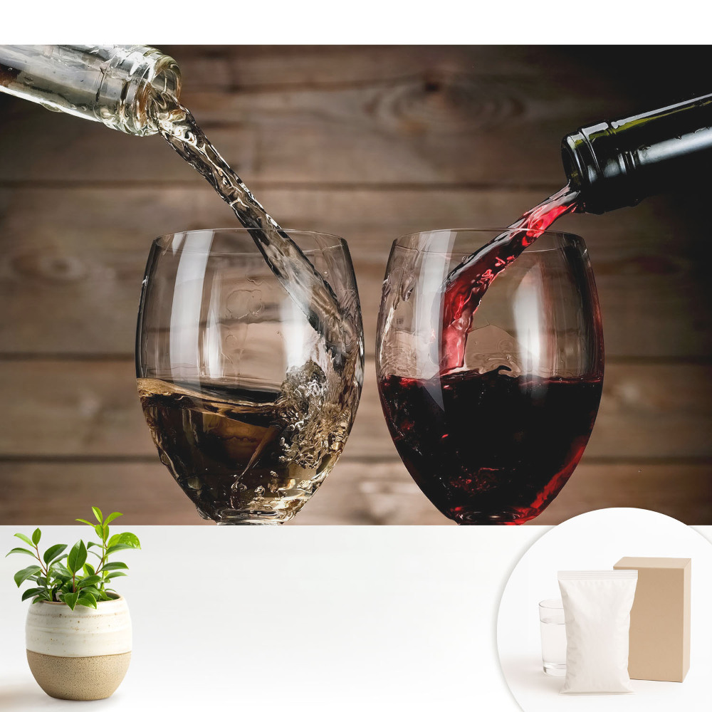 Dekor tapéta Bor pohárban, klasszikus stílusban