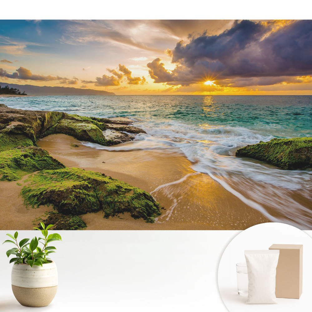 Dekor tapéta A nap lenyugszik az óceán felett