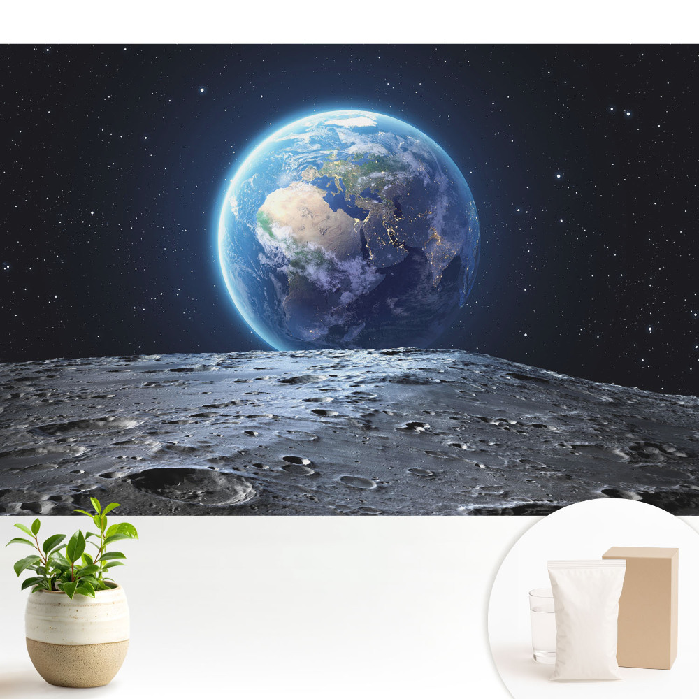 Modern tapéta Csillagos kilátás a Holdról