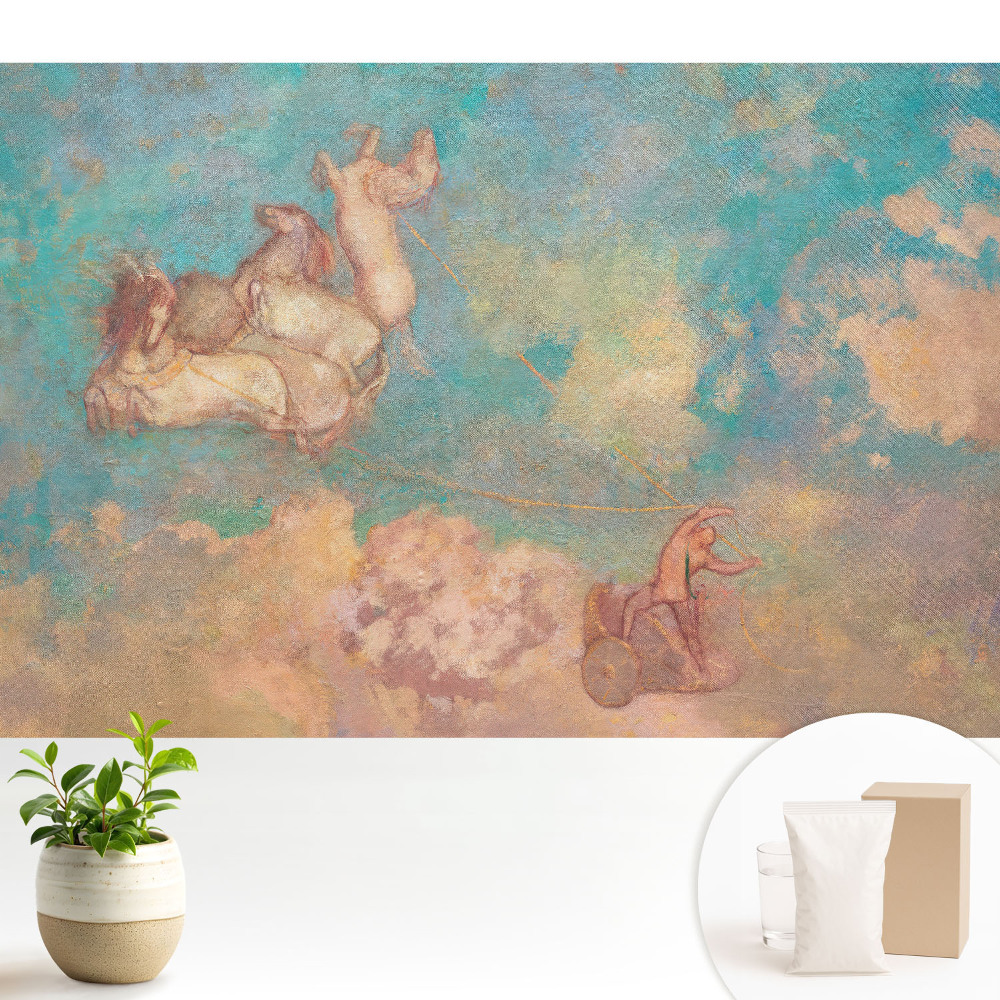 Dekor tapéta Díszes lovak a felhők ellen