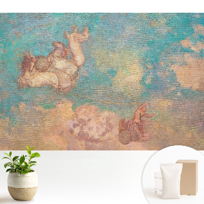 Dekor tapéta Díszes lovak a felhők ellen