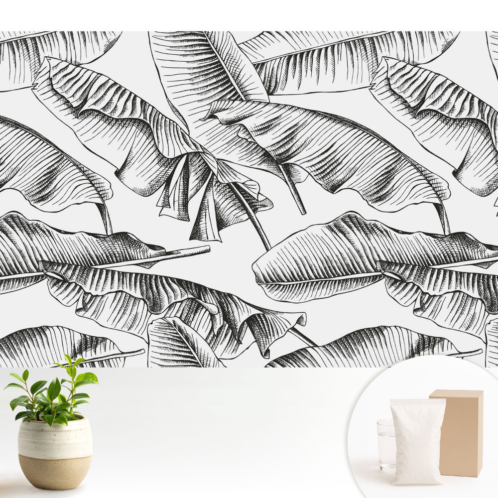 Modern tapéta Klasszikus banánlevelek