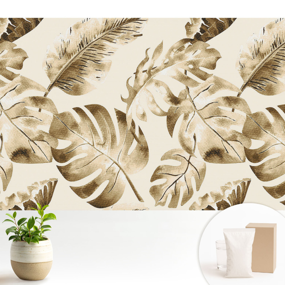 Tapéta Trópusi levelek klasszikus mintája