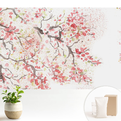 Modern tapéta Virágos akvarell könnyedség a természetben