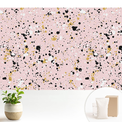 Dekor tapéta Absztrakt foltok rózsaszín háttéren