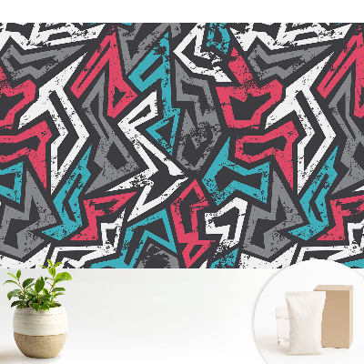 Tapéta Friss energiájú geometrikus graffiti