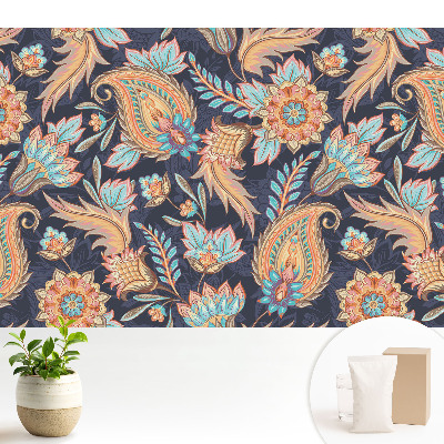 Modern tapéta Virágok és levelek klasszikus stílusban