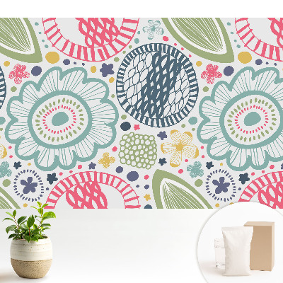 Modern tapéta Kortárs virág- és geometrikus minták