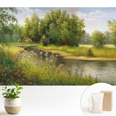 Dekor tapéta Idilli táj természet erdő víz