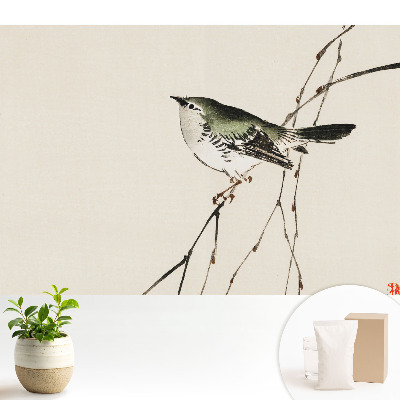 Dekor tapéta Madár egy ágon minimalizmus harmónia.