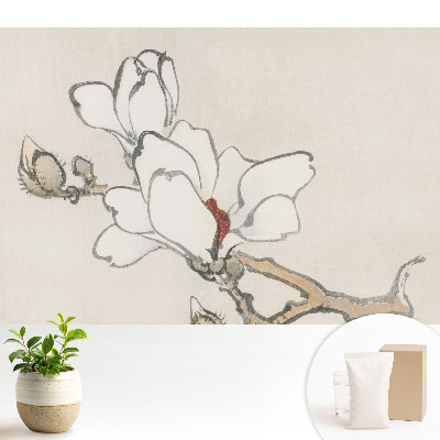 Tapéta Klasszikus magnóliák tintával