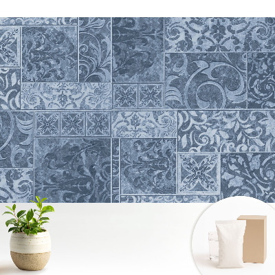 Modern tapéta Kék vintage minta