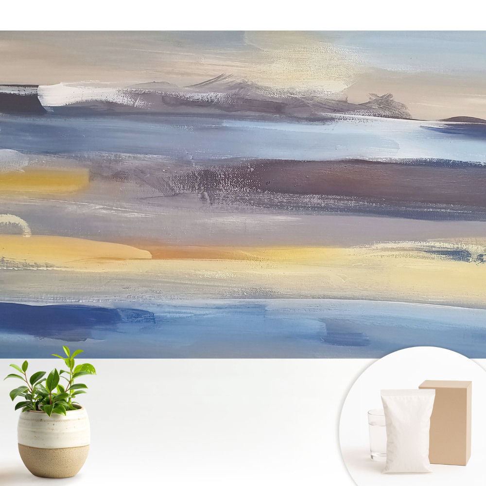 Dekor tapéta Absztrakt tájkép finom színekben