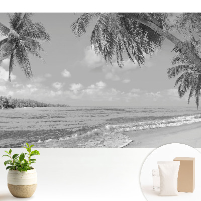 Dekor tapéta Egzotikus strand pálmafákkal