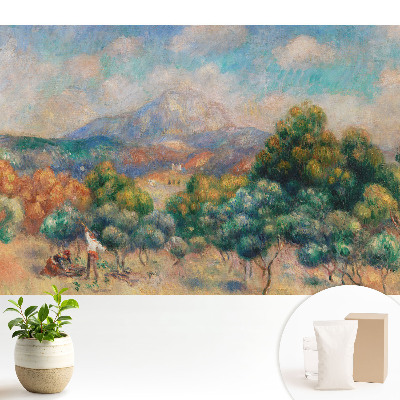 Dekor tapéta Színes táj hegyekkel és természettel