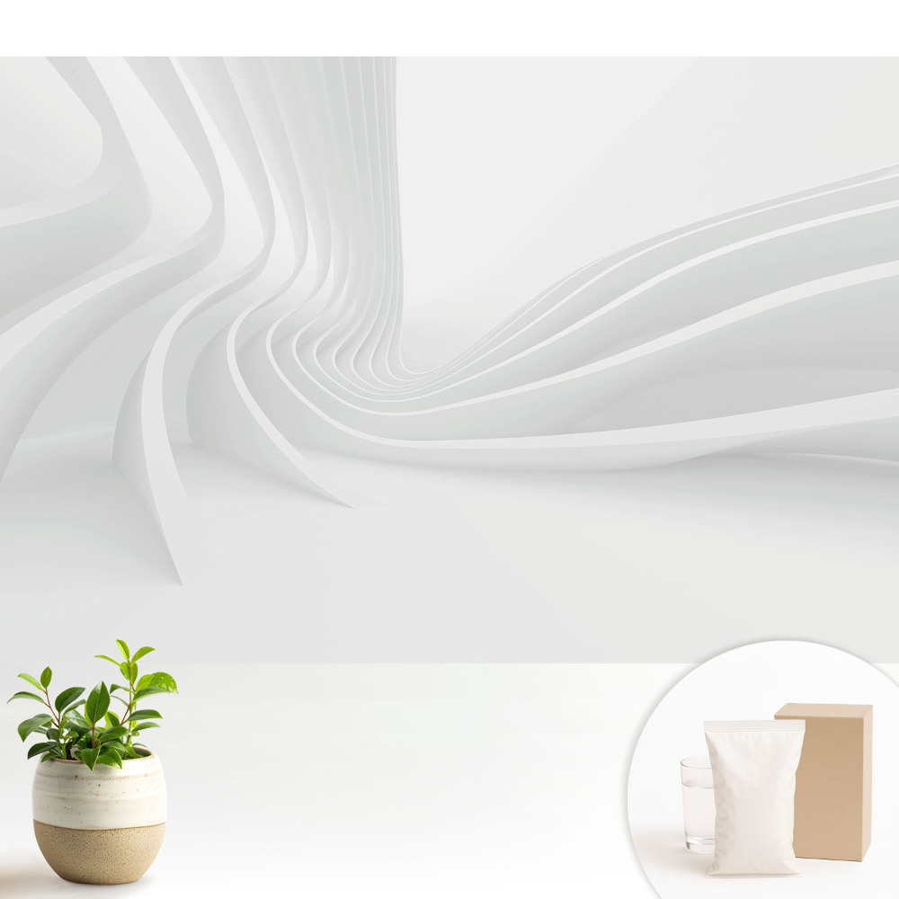 Dekor tapéta Modern fehér vonalak mozgásban