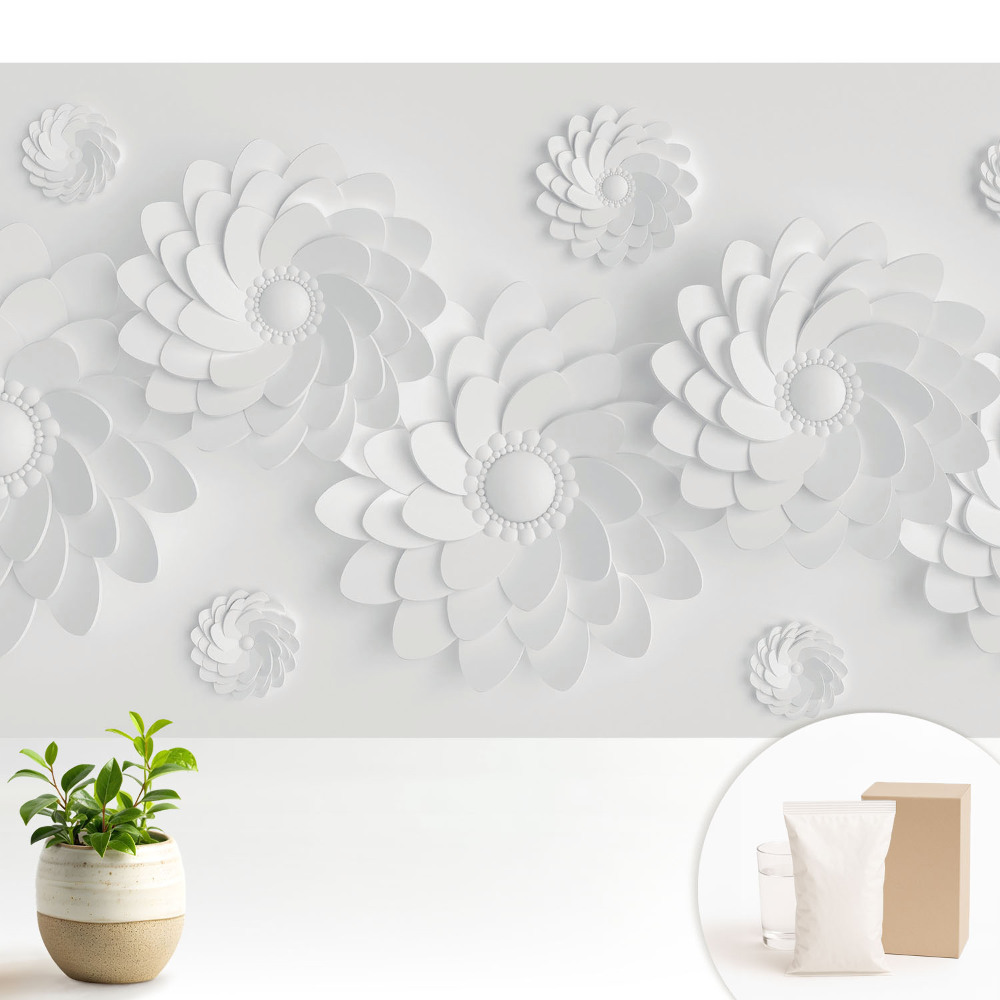 Dekor tapéta Virágos spirálok modern stílusban