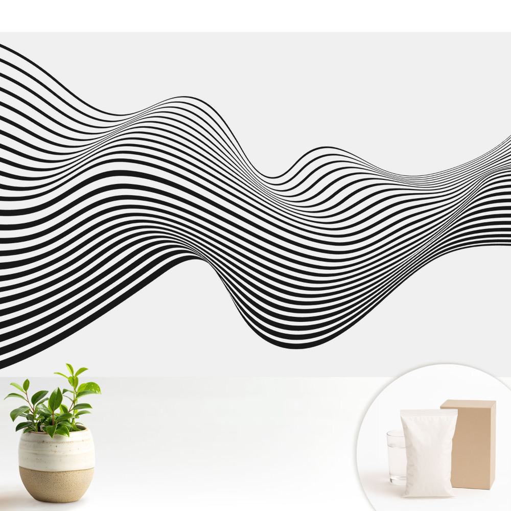 Tapéta Hullámos vonalak minimalizmus energia