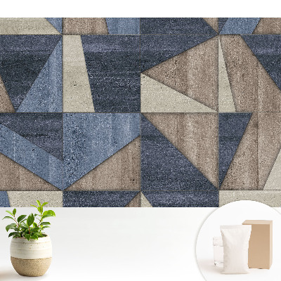 Tapéta Geometrikus mozaik földszínű árnyalatokban