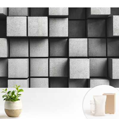 Modern tapéta Háromdimenziós térkockák